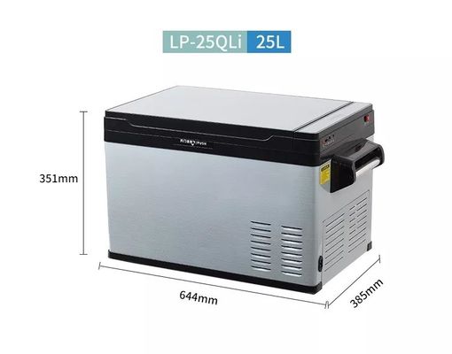 Single Glass Door Portable DC AC Compressor Refrigerator for Camping and Travel -20 10 C