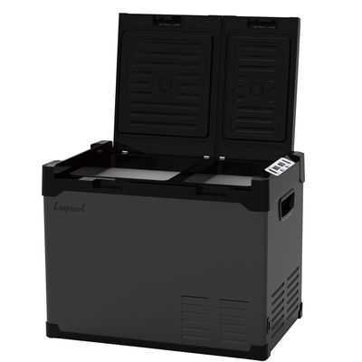 Double Zone Portable Car Fridge Low Noise Compressor Mini Fridge Freezer for Car or Home