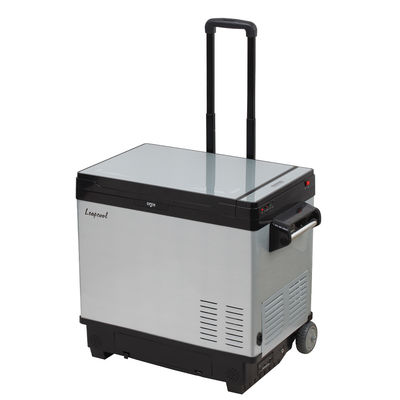Car Fitment 30L Portable Solar Fridge Refrigerator with Double Door and LFP Battery