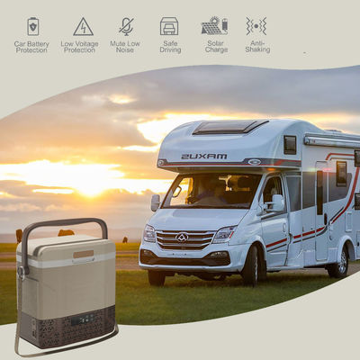 12V DC Camping Car Fridge with Shoulder Belt and Handle Temperature Range -20 10 C