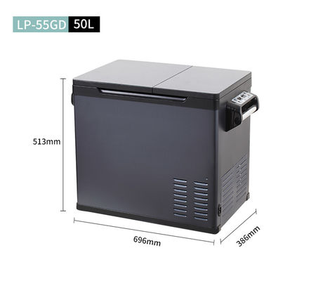 Portable Handle Fridge for Truck CFC Free 50L Large Capacity DC 12V 24V Car Freezer