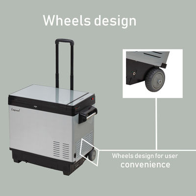 12v 24v Dual Temperature Control Portable 40L Compressor Refrigerator for Truck and Car