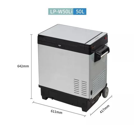 Portable Compressor Solar Fridge with 50L Capacity and DC12V/24V OR 110V-240V Voltage