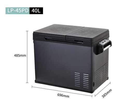 40L Portable Car Refrigerator with Dual Temperature Control and R134a Refrigerant