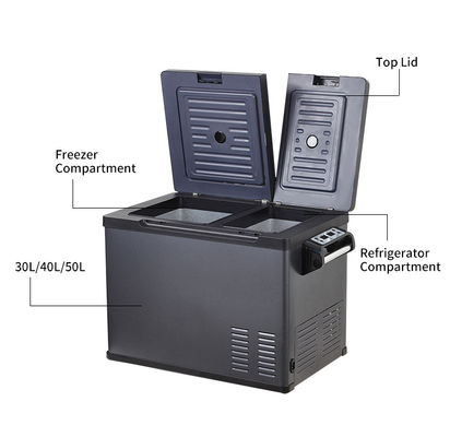 40L Portable Car Refrigerator with Dual Temperature Control and R134a Refrigerant