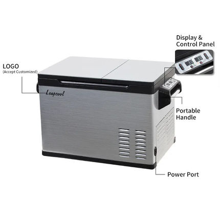 Multi-Functional 50L Dual Temperature Car Fridge Freezer Perfect for Picnics and Home