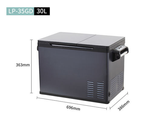 16 Kgs Dual Control 30L DC12V 24V Car Freezer Refrigerator Solar Panel Powered for Camping