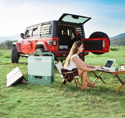 Vehicle Camping Refrigerator 12v Freezer Fridge with Panel and Compressor Included