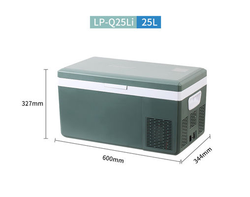 NO App-Controlled 25L Solar Car Freezer Refrigerator with Built-in Replaceable Battery