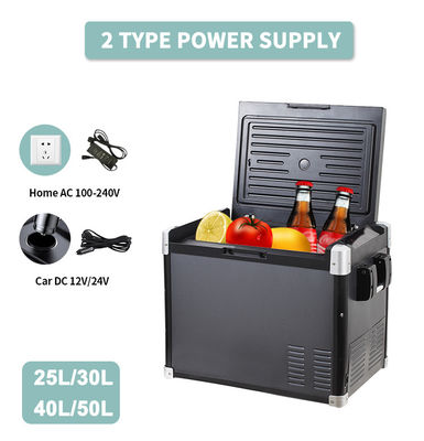 Temperature Range -20 10 C 40L Black Portable Car Refrigerator SUV Freezer for Camping