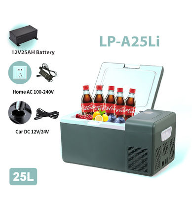 Compact and Lightweight 25L Car Freezer Refrigerator with Built-in Lithium Battery