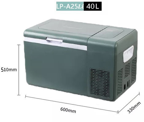 Travel Fridge Solar Charge and Built-in Lithium Battery 40L Car Freezer Refrigerator