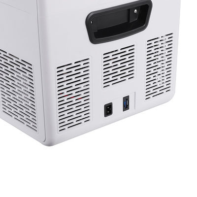 25L Portable Car and Home Mini Fridge Insulation C5H10/C-Pentane White with LED Light