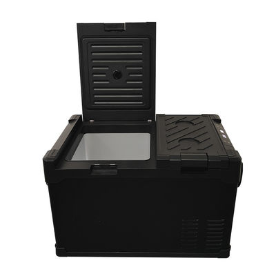 35l Dc Compressor Mini Car Refrigerator For Tesla Car Fridge Freezer In Armrest Design